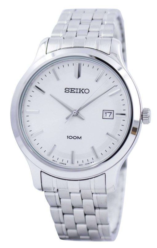 Seiko Quartz White Dial 100M SUR141 SUR141P1 SUR141P Men's Watch