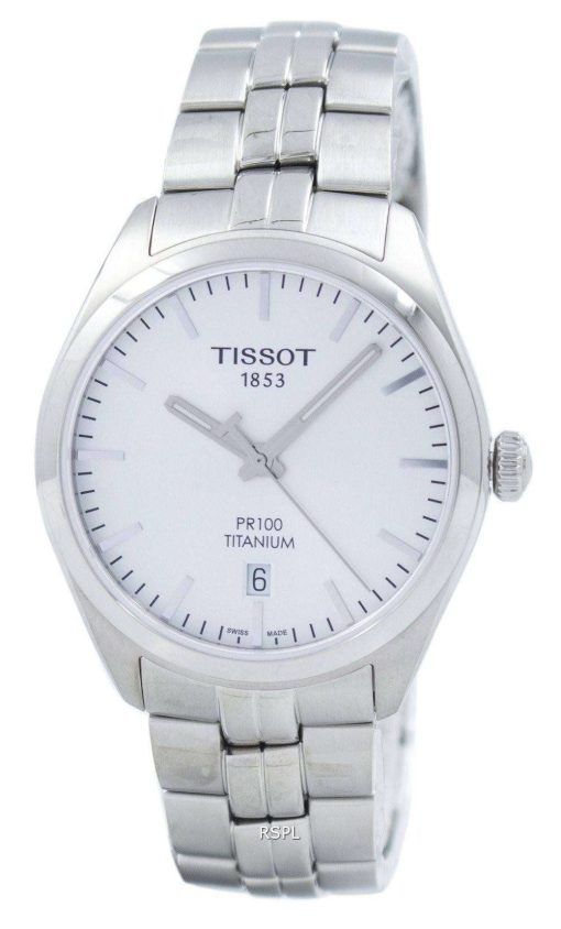 Tissot T-클래식 홍보 100 티타늄 석 영 T101.410.44.031.00 T1014104403100 남자 시계