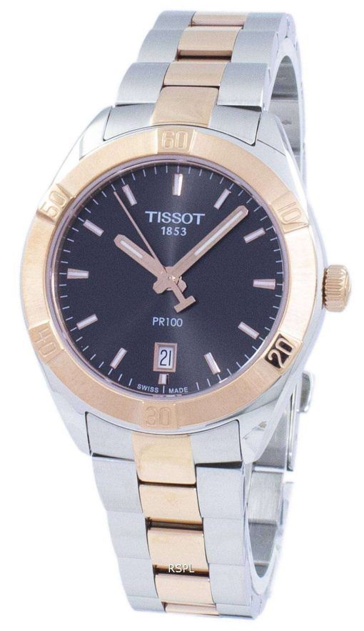 Tissot T-클래식 홍보 100 스포츠 세련 된 석 영 T101.910.22.061.00 T1019102206100 여자 시계