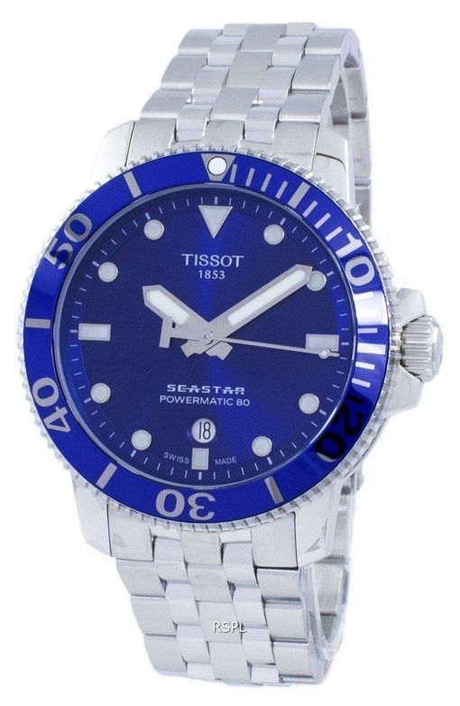 Tissot T 스포츠 Seastar 1000 자동 300 M T120.407.11.041.00 T1204071104100 남자 시계