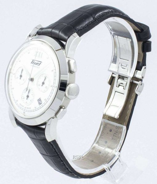 Tissot 유산 1948 크로 노 그래프 자동 T66.1.722.33 T66172233 남자의 시계