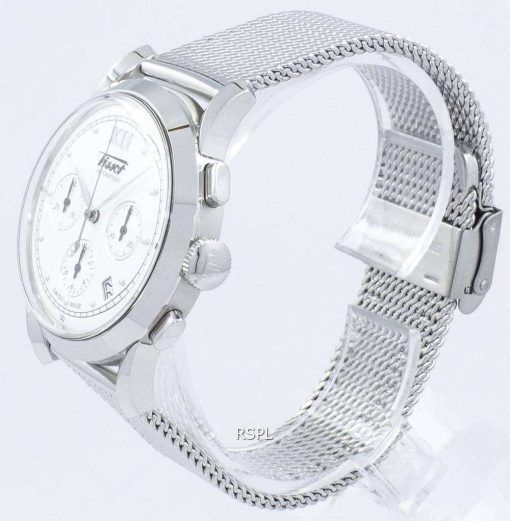 Tissot 유산 1948 크로 노 그래프 자동 T66.1.782.33 T66178233 남자의 시계