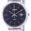 Casio Analog Schwarz Zifferblatt Edelstahl MTP-E175D-1E MTPE175D-1 Herrenuhr