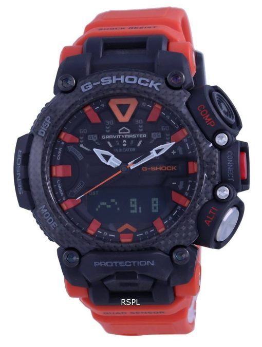 카시오 G-Shock In The Sky Gravitymaster Mobile Link 아날로그 디지털 GR-B200-1A9 GRB200-1 200M 남성용 시계