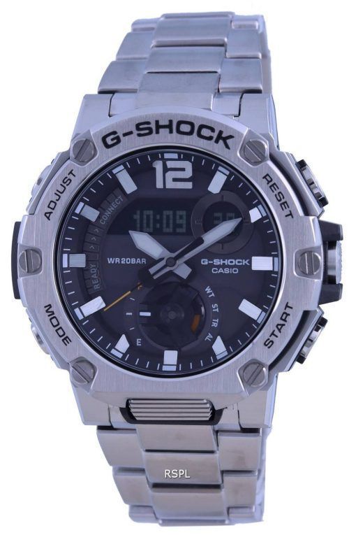 카시오 G-Shock G-Steel Tough Solar Mobile Link 아날로그 디지털 GST-B300E-5A GSTB300E-5 200M 남성용 시계