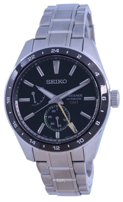 Seiko Presage Sharp Edged GMT 오토매틱 SPB219 SPB219J1 SPB219J 100M 남성용 시계