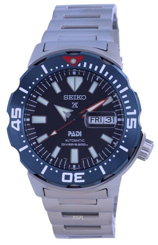 Seiko Prospex Monster Padi Special Edition 오토매틱 다이버의 SRPE27 SRPE27K1 SRPE27K 200M 남성용 시계