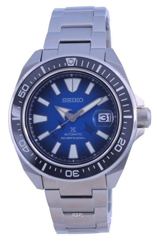 Seiko Prospex &quot,Save The Ocean&quot, Special Edition 오토매틱 다이버의 SRPE33 SRPE33K1 SRPE33K 200M 남성용 시계