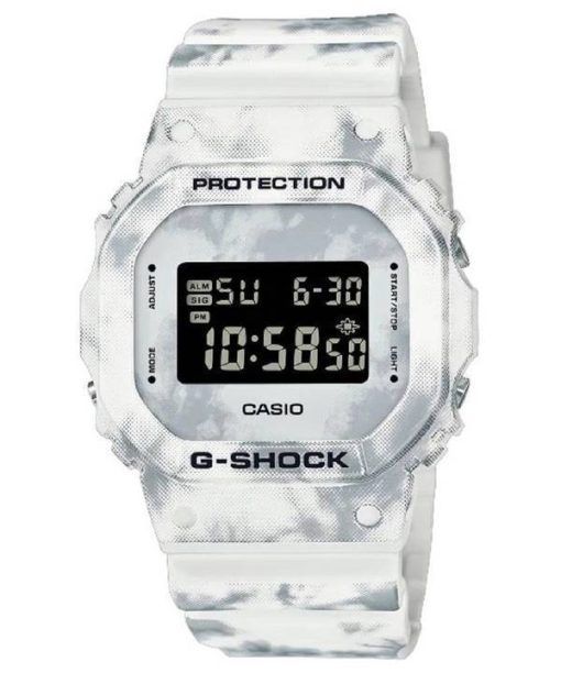 카시오 G-Shock 디지털 레진 화이트 다이얼 쿼츠 DW-5600GC-7 DW5600GC-7 200M 남성용 시계