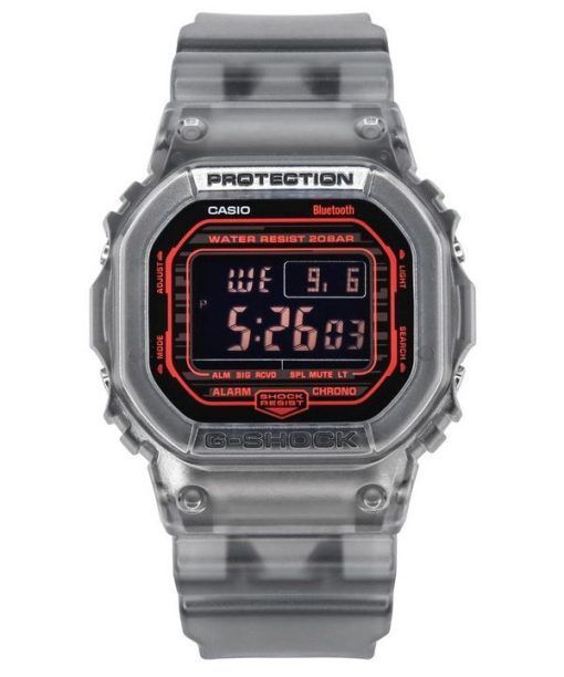 Casio G-Shock Mobile Link 디지털 레진 스트랩 쿼츠 DW-B5600G-1 200M 남성용 시계