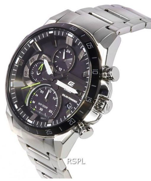 Casio Edifice 스마트폰 링크 크로노그래프 아날로그 태양열 구동 EQS-940DB-1A EQS940DB-1 100M 남성용 시계