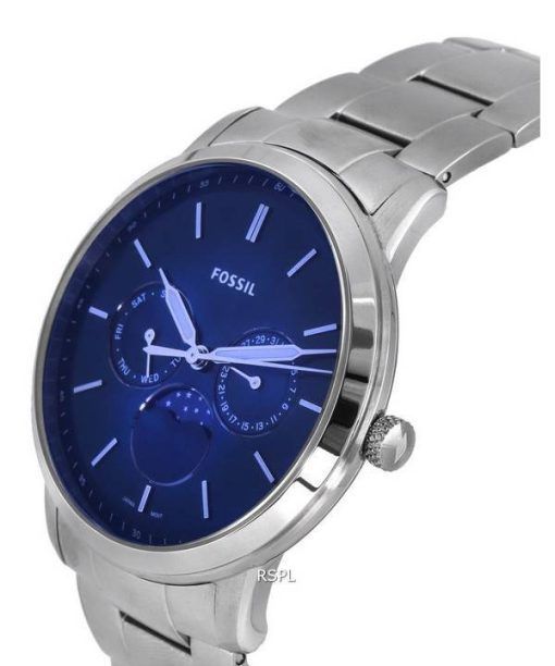 Fossil Neutra Minimalist Moon Phase Blue 다이얼 쿼츠 FS5907 남성용 시계