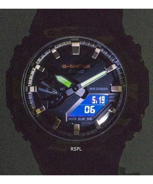 카시오 G-Shock 다이버의 아날로그 디지털 쿼츠 GA-2100SU-1A GA2100SU-1 200M 남성용 시계