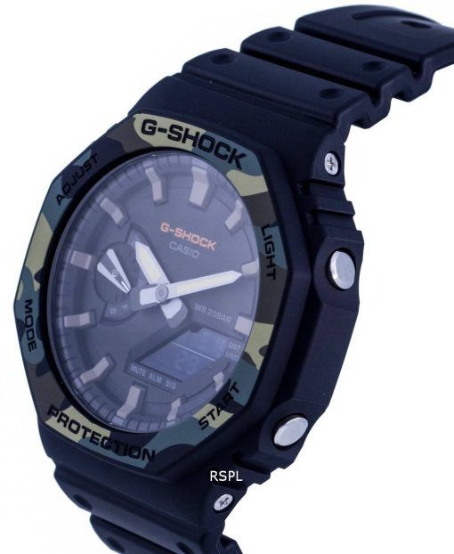 카시오 G-Shock 다이버의 아날로그 디지털 쿼츠 GA-2100SU-1A GA2100SU-1 200M 남성용 시계