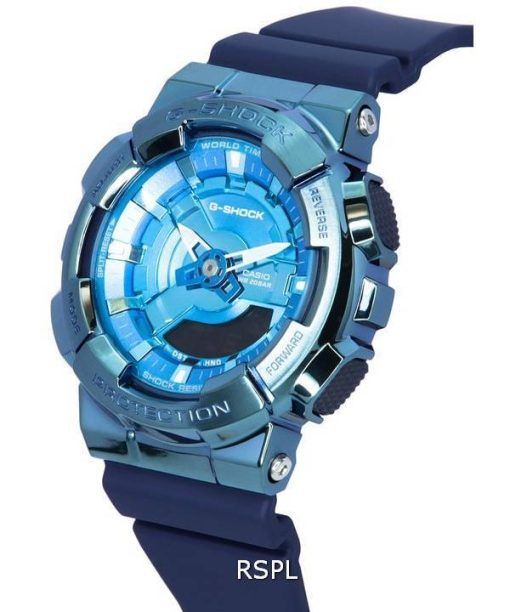 카시오 G-Shock Blue 아날로그 디지털 쿼츠 GM-S110LB-2A GMS110LB-2 200M 여성용 시계