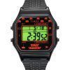 Timex T80 X Space Invaders 디지털 스테인레스 스틸 쿼츠 TW2V30200 남여 시계