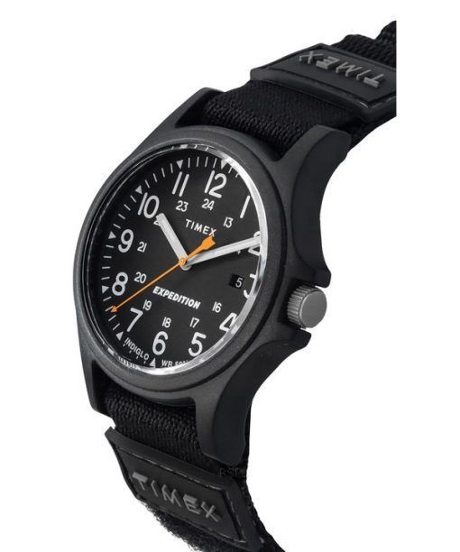 Timex Expedition Acadia 나일론 스트랩 블랙 다이얼 쿼츠 TW4B23800 남성용 시계