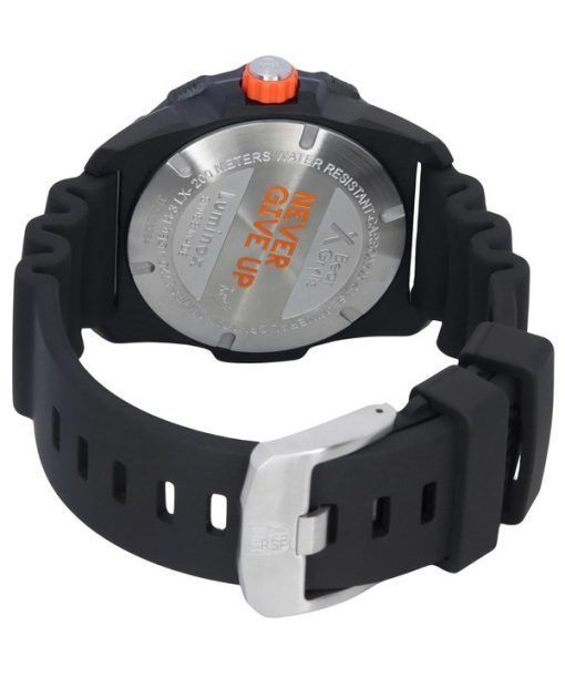 Luminox Bear Grylls Survival SEA 고무 스트랩 블랙 다이얼 스위스 쿼츠 다이버 XB.3723 200M 남성용 시계