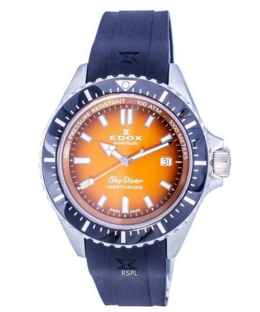 Edox SkyDiver Neptunian Diver's Orange 다이얼 오토매틱 801203NCAODN 1000M 남성용 시계