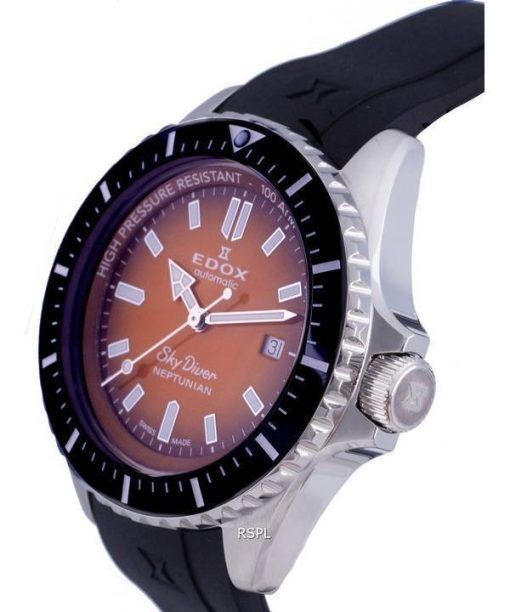 Edox SkyDiver Neptunian Diver's Orange 다이얼 오토매틱 801203NCAODN 1000M 남성용 시계