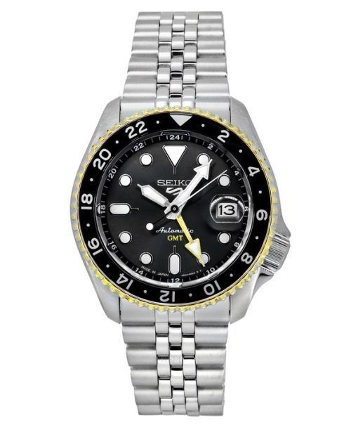 세이코 5 스포츠 SKX 스타일 GMT 스테인레스 스틸 그레이 다이얼 24 보석 자동 SSK019J1 100M 남성용 시계