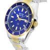 Bulova Marine Star Two Tone Bracelet Blue 다이얼 쿼츠 98B334 100M 남성용 시계