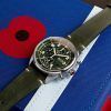 AVI-8 플라이보이 Royal British Legion Tri-Service 크로노그래프 Limited Edition Marlborough Lines Green 다이얼 쿼츠 AV-4102-RBL-03 남성