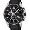 Festina The Originals 크로노그래프 러버 스트랩 블랙 다이얼 쿼츠 F20330-5 100M 남성용 시계