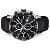 Festina The Originals 크로노그래프 러버 스트랩 블랙 다이얼 쿼츠 F20330-5 100M 남성용 시계