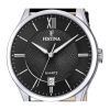 Festina Classics 가죽 스트랩 블랙 다이얼 쿼츠 F20426-3 남성용 시계