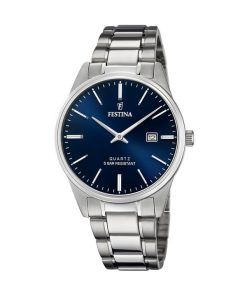 Festina Classics 스테인레스 스틸 블루 다이얼 쿼츠 F20511-3 남성용 시계