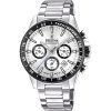 Festina Timeless 크로노그래프 스테인레스 스틸 실버 다이얼 쿼츠 F20560-1 100M 남성용 시계