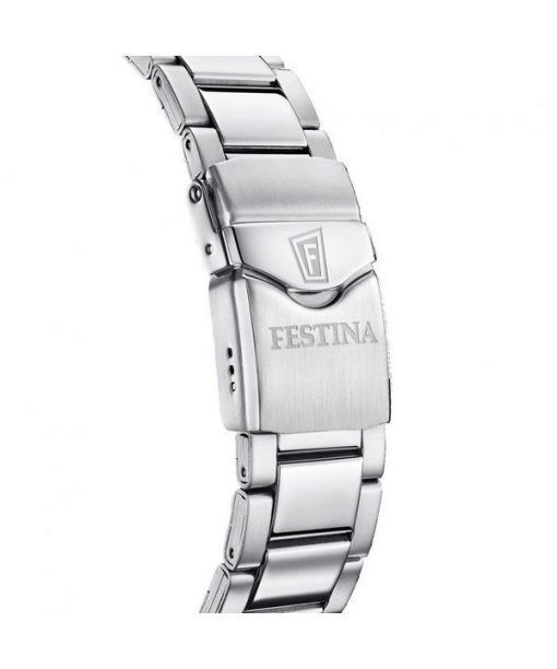 Festina 다이버 스테인레스 스틸 블랙 다이얼 쿼츠 F20663-3 200M 남성용 시계