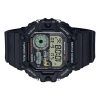 Casio 표준 디지털 그래프 문 페이즈 레진 스트랩 쿼츠 WS-1700H-1AV 100M 남성용 시계