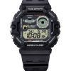 Casio 표준 디지털 그래프 문 페이즈 레진 스트랩 쿼츠 WS-1700H-1AV 100M 남성용 시계