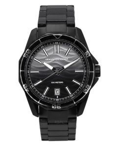 아르마니 익스체인지 블랙 스테인레스 스틸 그레이 다이얼 쿼츠 AX1952 100M 남성용 시계