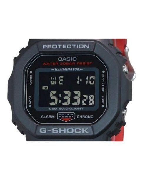 Casio G-Shock 디지털 레진 스트랩 쿼츠 DW-5600UHR-1 200M 남성용 시계