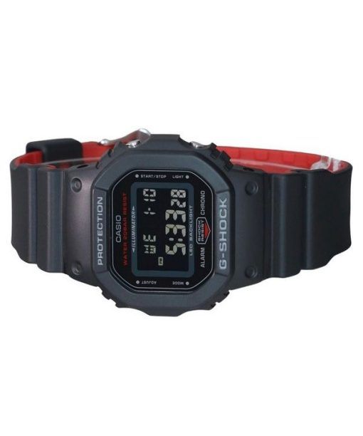 Casio G-Shock 디지털 레진 스트랩 쿼츠 DW-5600UHR-1 200M 남성용 시계