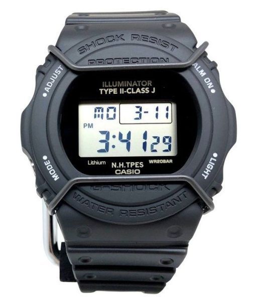 Casio G-Shock Digital N Hoolywood Collaboration 한정판 레진 스트랩 쿼츠 DW-5700NH-1 200M 남성용 시계