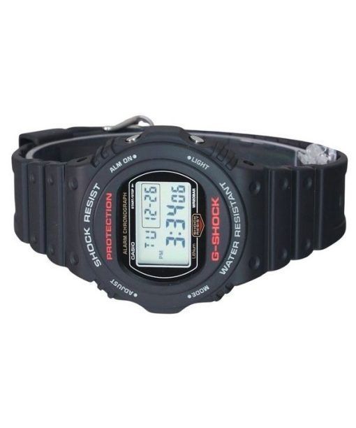 Casio G-Shock 디지털 레진 스트랩 쿼츠 DW-5750UE-1 200M 남성용 시계