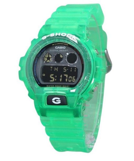 Casio G-Shock Joytopia 디지털 반투명 녹색 수지 스트랩 쿼츠 DW-6900JT-3 200M 남성용 시계