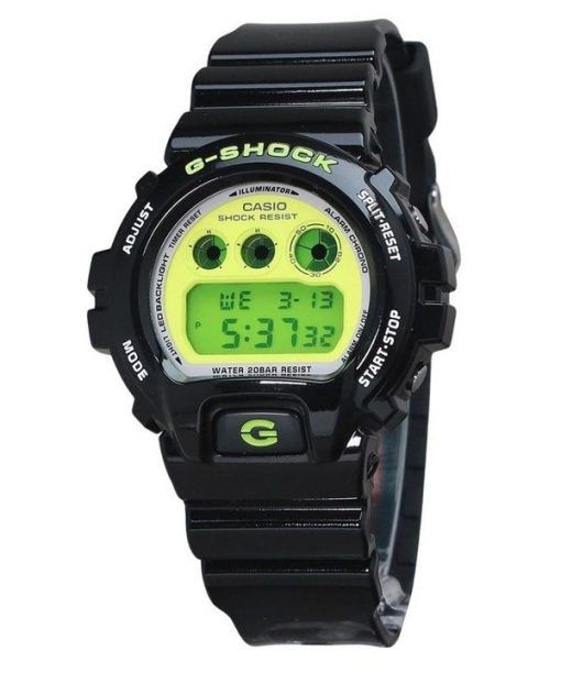 Casio G-Shock 디지털 블랙 바이오 기반 레진 스트랩 쿼츠 DW-6900RCS-1 200M 남성용 시계