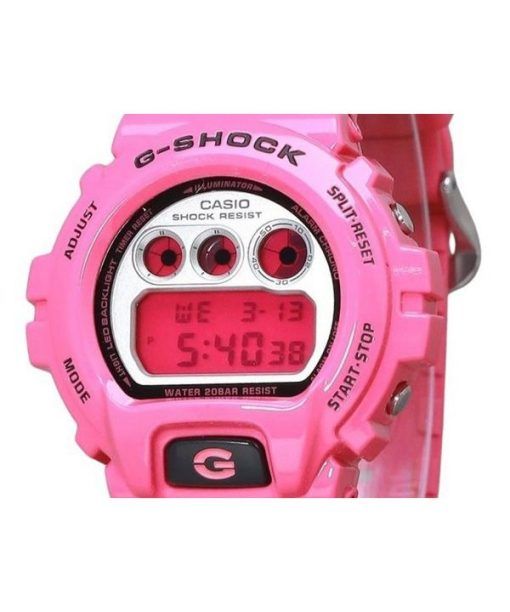 Casio G-Shock 디지털 핑크 바이오 기반 레진 쿼츠 DW-6900RCS-4 200M 남성용 시계