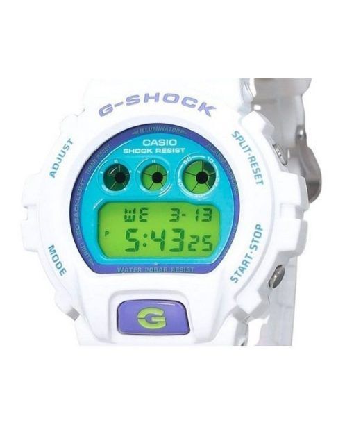 Casio G-Shock 디지털 화이트 바이오 기반 레진 쿼츠 DW-6900RCS-7 200M 남성용 시계