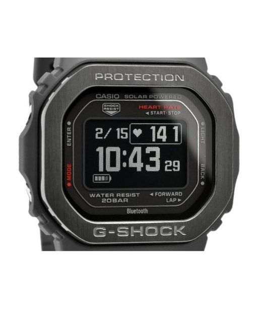 Casio G-Shock G-Squad 디지털 스마트폰 링크 Bluetooth 바이오 기반 수지 Solar DW-H5600MB-8 200M 남성용 시계