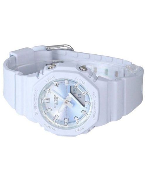 Casio G-Shock 아날로그 디지털 Sunset Glow 시리즈 바이오 기반 수지 라일락 다이얼 쿼츠 GMA-P2100SG-2A 200M 여성용 시계