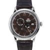 Orient Bambino 버전 9 클래식 Sun 및 Moon Phase 가죽 스트랩 브라운 다이얼 자동 RA-AK0804Y00C 남성용 시계