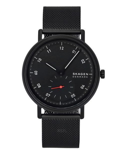 Skagen Kuppel 스테인레스 스틸 블랙 다이얼 쿼츠 SKW6892 남성용 시계