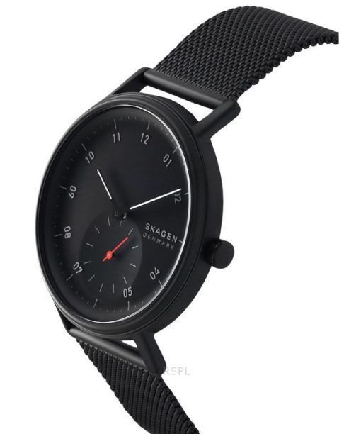 Skagen Kuppel 스테인레스 스틸 블랙 다이얼 쿼츠 SKW6892 남성용 시계