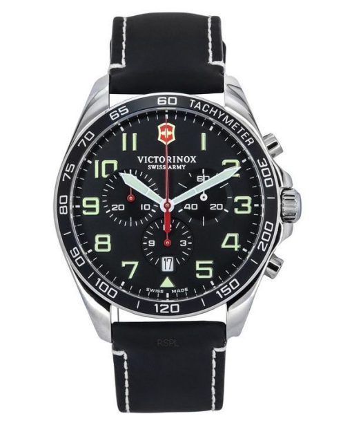 Victorinox Swiss Army Fieldforce 크로노그래프 블랙 다이얼 쿼츠 241852 100M 남성용 시계